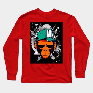 smoking monkey Long Sleeve T-Shirt